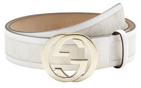 white Gucci belt for sale